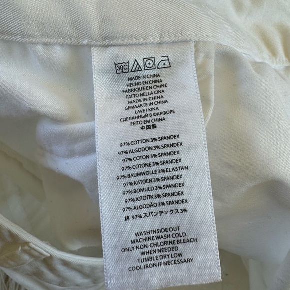 Michael Kors White Gramercy Fit Pants Women’s Size 8 - Picture 7 of 9